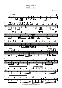 Drum score: Of Mice & Men - Integration