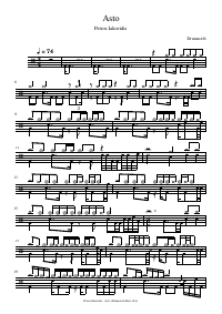 Drum score: Petros Iakovidis - Asto