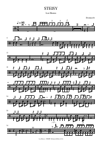 Drum score: Los Diozes - STEISY