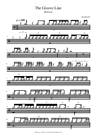 Drum score: Heatwave - The Groove Line