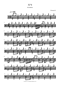 Drum score: toconoma - N°9