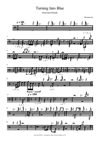 Drum score: Gretchen Parlato - Turning Into Blue