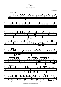 Drum score: Katerina Stanisi - Tote
