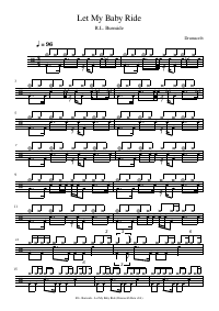 Drum score: R.L. Burnside - Let My Baby Ride