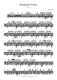 Drum score: F31 - Bestiangeli (Verità)