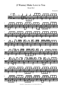 Drum score: Hanne Boel - (I Wanna) Make Love to You