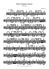 Drum score: Tory Lanez - Pink Dolphin Sunset