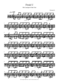 Drum score: Nils Landgren Funk Unit - Freak U