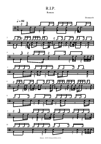 Drum score: Remarc - R.I.P.
