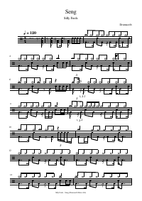 Drum score: Silly Fools - Seng