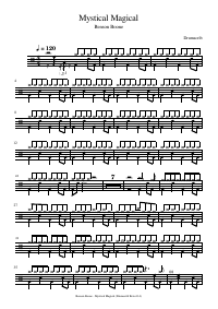 Drum score: Benson Boone - Mystical Magical