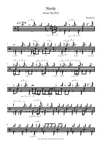 Drum score: Poison The Well - Nerdy