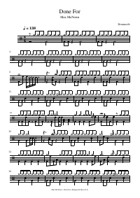 Drum score: Max McNown - Done For