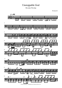 Drum score: Elevation Worship - Unstoppable God