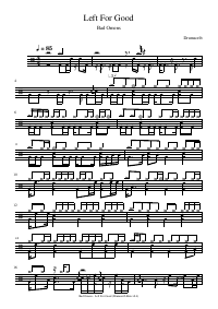 Drum score: Bad Omens - Left For Good