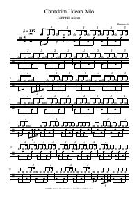 Drum score: NEPHIE & Ivan - Chondrim Udeon Ailo