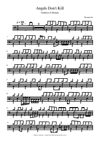 Drum score: Children of Bodom - Angels Don't Kill