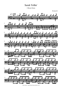 Drum score: 3 Doors Down - Sarah Yellin'