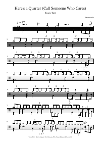 Drum score: Travis Tritt - Here's a Quarter (Call Someone Who Cares)