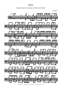 Drum score: Flash Forward, Coast Down, & Wait of the World - FYU