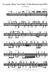 Drum score: Joe Henderson - Escapade (Rudy Van Gelder 24-Bit Remastering/2000)