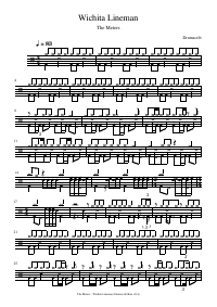 Drum score: The Meters - Wichita Lineman