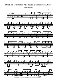 Partitura de batería: Band Of Skulls - Death by Diamonds And Pearls (Remastered 2024)