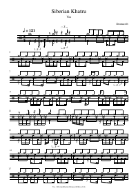 Drum score: Yes - Siberian Khatru
