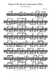 Drum score: Grand Funk Railroad - Flight Of The Phoenix (Remastered 2002)