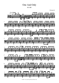 Drum score: RA MU - One And Only