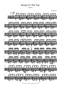Drum score: Lettuce - Rising To The Top