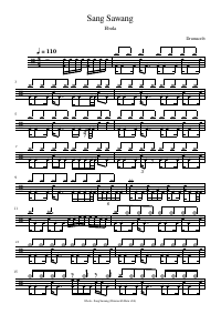 Drum score: Ebola - Sang Sawang