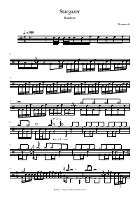 Drum score: Rainbow - Stargazer