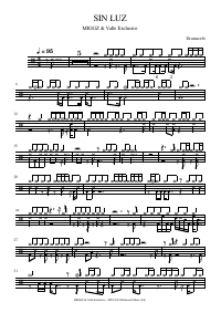 Drum score: MIGGZ & Valle Exclusivo - SIN LUZ