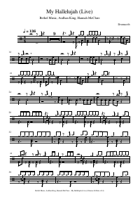 Drum score: Bethel Music, Aodhan King, Hannah McClure - My Hallelujah (Live)