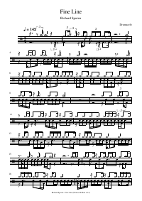 Drum score: Richard Spaven - Fine Line