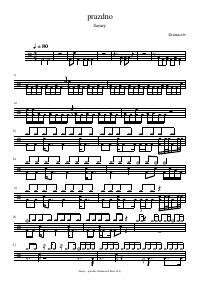 Drum score: Samey - prazdno