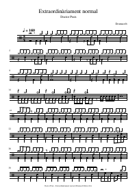 Drum score: Doctor Prats - Extraordinàriament normal