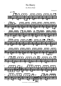 Drum score: Zac Brown Band - No Hurry