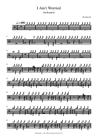 Drum score: OneRepublic - I Ain't Worried