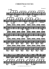 Drum score: jxdn - CHRISTMAS SUCKS